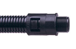 ABB - THOMAS & BETTS 7TCA296000R0585 Conduit Connector, Size - 21mm, Straight, 3/4 ", Nylon 6.6 (Polyamide 6.6), Black, IP66, IP69