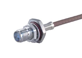 HUBER+SUHNER 24_SMA-50-2-46/133_NE RF / Coaxial Connector, SMA Coaxial, Straight Bulkhead Jack, Solder, 50 ohm