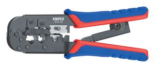 KNIPEX 97 51 10 Crimp Tool, Hand, RJ-11, RJ-12 and RJ-45 Modular Plugs