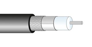 HUBER+SUHNER SPUMA_240-FR-01 Coaxial Cable, SPUMA 240-FR-01, 6.17mm, 50ohm, 100m