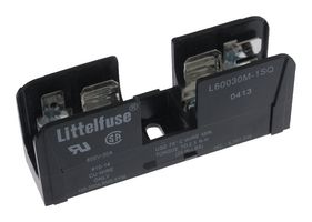LITTELFUSE L60030M1SQ Fuseholder, Cartridge, 1 Fuse, 30 A, 600 VAC, 600 VDC, Midget, Quick Connect, Screw