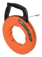 KLEIN TOOLS 56333 Steel Fish Tape, 1/8" x 120 ft, Orange/Black