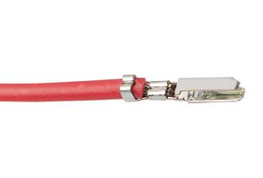MOLEX 215710-2125 Cable Assembly, Crimp Pin to Crimp Pin, 17.7 ", 450 mm, CLIK-Mate OTS 215710 Series, Red