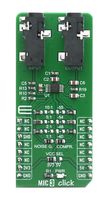 MIKROELEKTRONIKA MIKROE-4136 Click Board, MIC 3 Click, Microphone, SSM2167-1RMZ-R7, GPIO, mikroBUS, 3.3 V/5 V, 57.15 mm x 25.4 mm