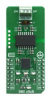 MIKROELEKTRONIKA MIKROE-4130 Click Board, DMX Click, DMX, ADM2862E/PIC18F26K42, GPIO, UART, mikroBUS, 3.3V/5V, 57.15 mm x 25.4 mm