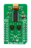 MIKROELEKTRONIKA MIKROE-4137 Click Board, M-Bus Click, RS232, TSS721A, UART, mikroBUS, 3.3 V, 42.9 mm x 25.4 mm
