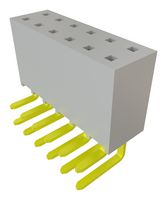 SAMTEC SSW-106-02-F-D-RA PCB Receptacle, Board-to-Board, 2.54 mm, 2 Rows, 12 Contacts, Through Hole Mount Right Angle