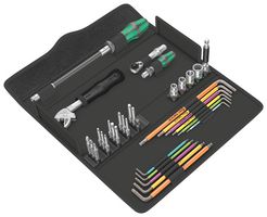 WERA 05134013001 Screwdriver Tool Set, 35 Pcs Phillips, Torx, L-Keys Bits, Driver, Screw Driver Holder, Adaptor