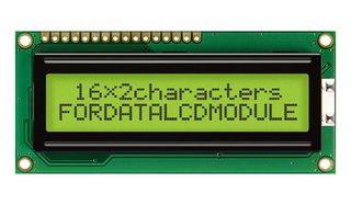 FORDATA FC1602N01-FHYYBW-51SE Alphanumeric LCD, 16 x 2, 5V, Transflective