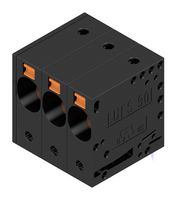 WEIDMULLER 2500460000 Wire-To-Board Terminal Block, 10 mm, 3 Ways, 18 AWG, 4 AWG, 16 mm², Push In