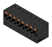 WEIDMULLER 2500510000 Wire-To-Board Terminal Block, 10 mm, 8 Ways, 18 AWG, 4 AWG, 16 mm², Push In
