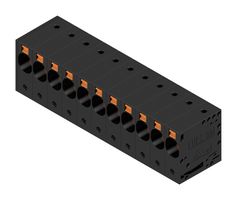 WEIDMULLER 2500540000 Wire-To-Board Terminal Block, 10 mm, 11 Ways, 18 AWG, 4 AWG, 16 mm², Push In