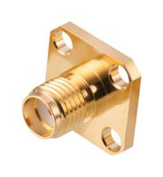 WURTH ELEKTRONIK 60312322114620 RF / Coaxial Connector, SMA Coaxial, Straight Flanged Jack, Solder, 50 ohm, Beryllium Copper