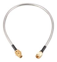 WURTH ELEKTRONIK 65503503215307 RF / Coaxial Cable Assembly, 6 ", 152.4 mm, 0.141 Hand Formable, SMA Plug, SMA Bulkhead Jack