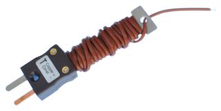 LABFACILITY XF-1524-FAR Thermocouple, Exposed Junction, IEC, T, -75 °C, 250 °C, 3.3 ft, 1 m