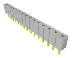 SAMTEC SLW-115-01-T-S PCB Receptacle, Board-to-Board, 2.54 mm, 1 Rows, 15 Contacts, Through Hole Mount