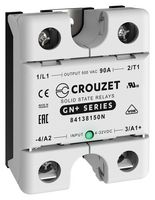 CROUZET 84138150N Solid State Relay, 90 A, 500 VAC, Panel Mount, Screw, Zero Crossing