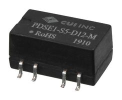 CUI PDSE1-S5-D9-M Isolated Surface Mount DC/DC Converter, ITE, DIP, 1:1, 1 W, 2 Output, 9 V