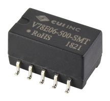 CUI V78E05-500-SMT-TR Non Isolated POL DC/DC Converter, Surface Mount DIP, 1 Output, 2.5 W, 5 V, 500 mA