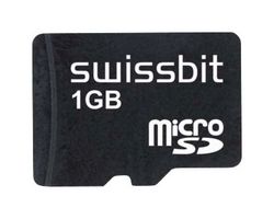 SWISSBIT SFSD1024N1BN1WI-I-DE-111-STD Flash Memory Card, SLC, MicroSD Card, 1 GB