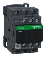 SCHNEIDER ELECTRIC LC1D09B7 Contactor, LC1D, 9 A, DIN Rail, 690 VAC, 3NO, 3 Pole, 5.5 kW