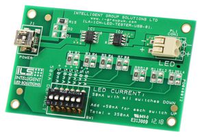 INTELLIGENT LED SOLUTIONS ILA-1CH-LED-TESTER-USB-01 LED Tester, 1 Output, 0.35 A, 5 V Supply