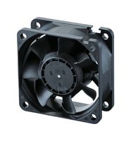 NMB TECHNOLOGIES 06025SA-24R-AA-D0 DC Axial Fan, 24 V, Square, 60 mm, 25 mm, Ball Bearing, 30 CFM