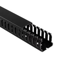 BETADUCT 23462000N Trunking, Open Slot, 50 mm (H) x 25 mm (W) x 2 m (L), Black, Noryl