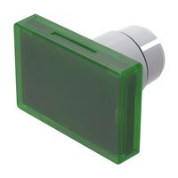 EAO 22-903.5 Lens, Illum, Plastic, Rectangular, Green, 22 Series