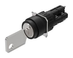 EAO 51-236.025D2 Keylock Switch, On-Off, DPST-NO, DPST-NC, 51 Series, 2 Position, Solder Lug, 5 A