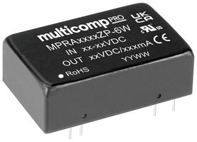 MULTICOMP PRO MPRA4805ZP-6W Isolated Through Hole DC/DC Converter, ITE, DIP, 4:1, 6 W, 2 Output, 5 V