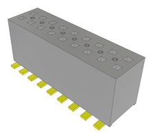 SAMTEC FLE-109-01-G-DV-TR PCB Receptacle, Board-to-Board, Wire-to-Board, 1.27 mm, 2 Rows, 18 Contacts, Surface Mount