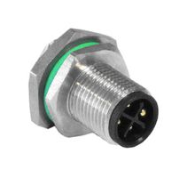 BULGIN LIMITED PXMBNI12RPM04TFLM16001 Sensor Cable, M12 Plug, Free End, 4 Positions, 100 mm, 3.9 ", PXM