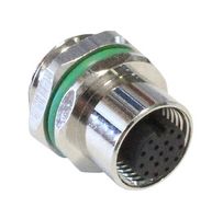 BULGIN LIMITED PXMBNI12RPM17AFLPG9001 Sensor Cable, M12 Plug, Free End, 17 Positions, 100 mm, 3.9 ", Buccaneer M12 Series