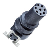 AMPHENOL LTW M8-08PFFT-EE0001 Sensor Connector, M Series, M8, Female, 8 Positions, PCB Socket, Straight PCB Mount