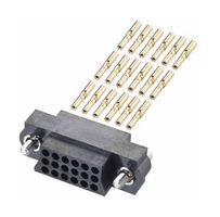 HARWIN M83-LFC1F2N18-0000-000 Rectangular Connector, Datamate J-Tek M83, 18 Contacts, Receptacle, 2 mm, Crimp, 3 Row