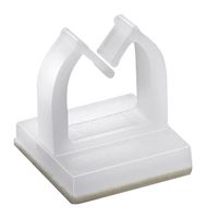 WURTH ELEKTRONIK 522220000 Fastener, Adhesive Backed Cable Clip, Nylon 6.6 (Polyamide 6.6), Natural, 12.7 mm, 12.7 mm