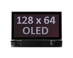 MIDAS DISPLAYS MDOG128064N4V-WM Graphic OLED, 128 x 64 Pixels, White on Black, 3V, I2C, Parallel, SPI, 26.7mm x 19.26mm, -40 °C