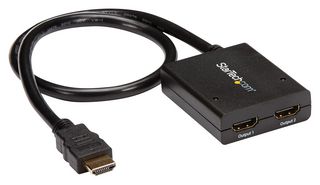 STARTECH ST122HD4KU Video Splitter, 4K HDMI 2-Port Video Splitter, Powered by USB or Power Adapter, 4K 30Hz