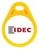 IDEC KW9Z-T1X2Y RFID Tag, Key Fob, Indoor, 0 mm to 5 mm Distance, 13.56 MHz, Yellow, -25 °C to 55 °C