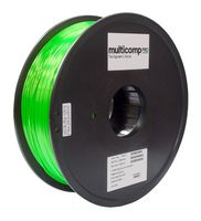 MULTICOMP PRO MP007443 3D Printer Filament, Silk PLA, 1.75 mm Dia, 1 kg, Green