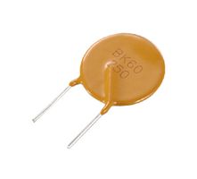 YAGEO BK60-500-DZ Resettable Fuse, PPTC, BK60 Series, 60 V, 5 A, 10 A, 35 s, Round