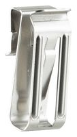 PANDUIT MEC250-4PV-C Fastener, Edge Mount Wire Clip, Stainless Steel, Silver, 17.5 mm, 12.7 mm