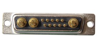 NORCOMP 681M13W3203L001 Combination Layout D Sub Connector, Power-D 681M Series, DB-13W3, Receptacle, 13 Contacts