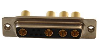 NORCOMP 680M9W4203L411 Combination Layout D Sub Connector, Power-D 680M Series, DB-9W4, Receptacle, 9 Contacts