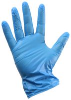 MULTICOMP PRO MP008026 Gloves, Disposable, PVC (Polyvinylchloride)/Acrylonitrile Butadiene, M Size, Blue