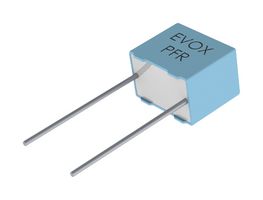 KEMET PFR5101J100J11L4BULK General Purpose Film Capacitor, Film / Foil PP, Radial Box - 2 Pin, 100 pF, ± 5%, 63 V, 100 V