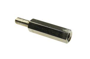 MULTICOMP PRO MP008184 Standoff, Brass, M2.5, Hex Male-Female, 14 mm, 20 mm