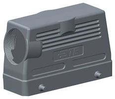 TE CONNECTIVITY T1230242140-000 Heavy Duty Connector, Hood, Side Entry, Aluminium Alloy Body, 2 Lever, H24B