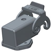 TE CONNECTIVITY T1509031111-000 Heavy Duty Connector, Base, Bulkhead Mount, PC (Polycarbonate) Body, 1 Lever, H3A